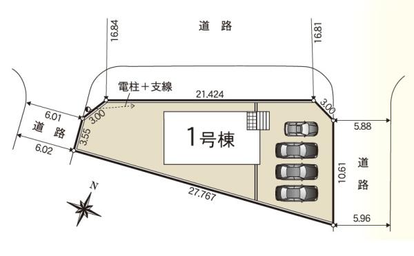 袋井市三門町第1期新築全1棟　1号棟
