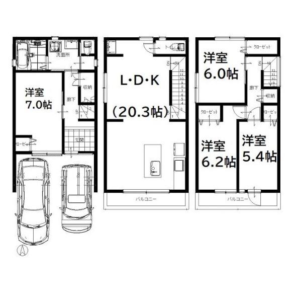 駿河区みずほ２丁目　新築分譲住宅全2棟　B号棟