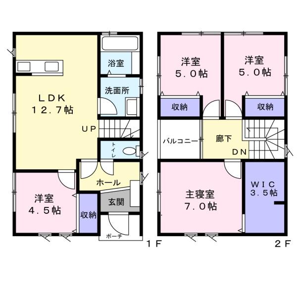 富士市北松野　令和４年築の庭付き住宅