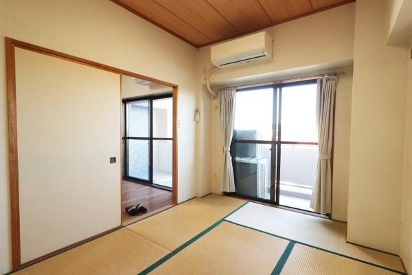 ライオンズマンション柚木眺望良好なバルコニー