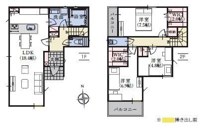 駿河区小鹿44期　新築分譲住宅　全3棟　2号棟