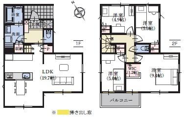 葵区北一丁目7期新築分譲住宅全4棟　2号棟