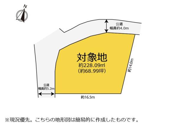 葵区千代田２丁目　北街道と唐瀬街道に出やすい立地の角地