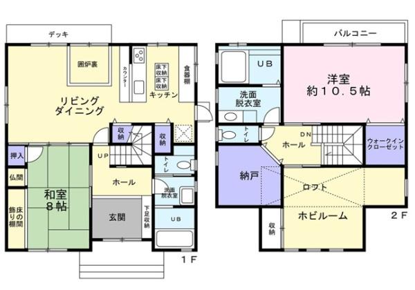 静岡市清水区但沼町の中古一戸建て(間取り)