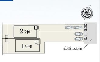 清水区西大曲町全2棟　2号棟