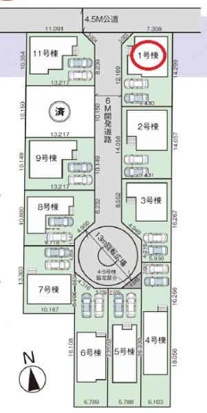 豊川市三蔵子町　1号棟