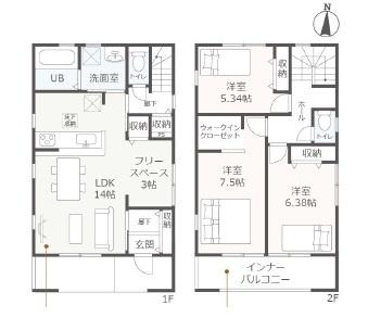 豊川市平尾町57期　全8棟　1号棟