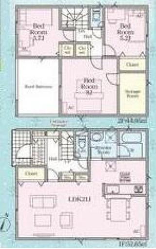 豊川市伊奈町　第22　全2棟　1号棟