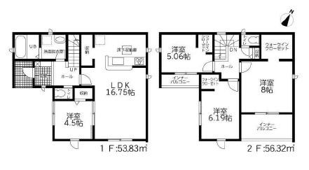 豊川市平井町西野地　58期　全4棟　2号棟