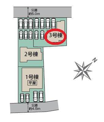 豊川市伊奈町佐脇原　新築全3棟　3号棟