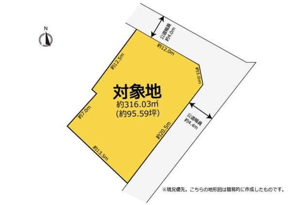 建築条件無し　豊川市伊奈町佐脇原　土地　測量渡し