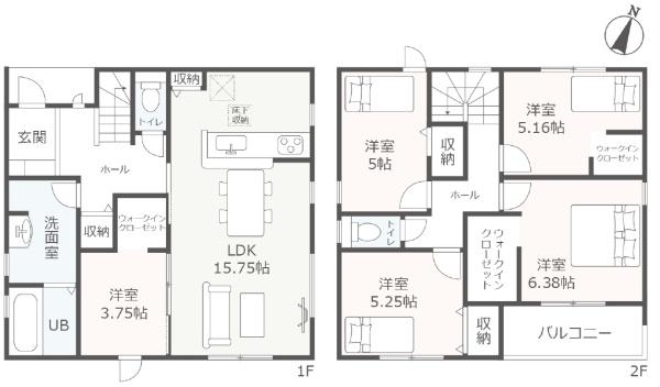 豊川第71　伊奈町　新築　全1棟　2階建て