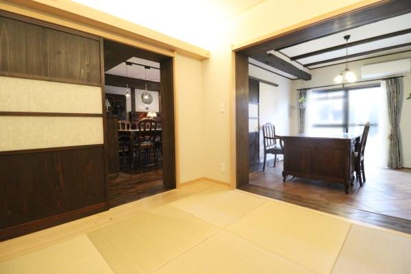 羽根井中古マンション ヴィンテージ溢れる空間です(和室)