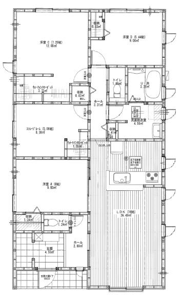 豊川第73桜町全4棟　1号棟　平屋一戸建て　新築