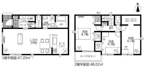 豊川市　美園22-2期新築全2棟　2号棟