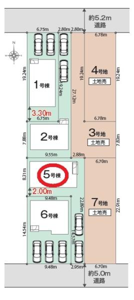 豊川市本野町　第1期　新築　全4棟　5号棟