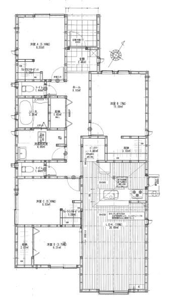 豊川市御津町　第1期　新築全5棟　3号棟（平屋建て）