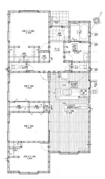 豊川市御津町　第1期　新築全5棟　4号棟（平屋建て）