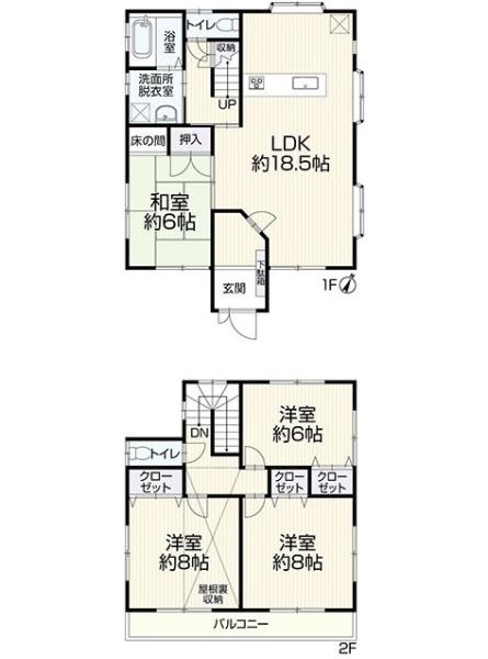 南向き陽光が良い　豊橋市花田町越水　中古住宅