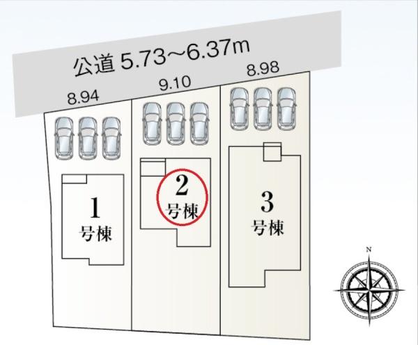 豊川第78三上町　新築全3棟　2号棟