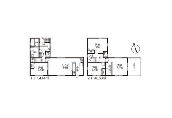 豊川市伊奈町平内59期 新築全3棟 1号棟