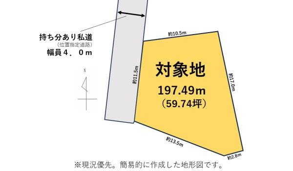 高岡３丁目　藤枝駅まで徒歩17分の住宅用地