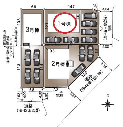 焼津市中根第1期新築全3棟　1号棟