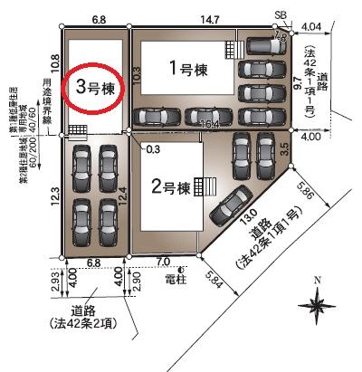 焼津市中根第1期新築全3棟　3号棟