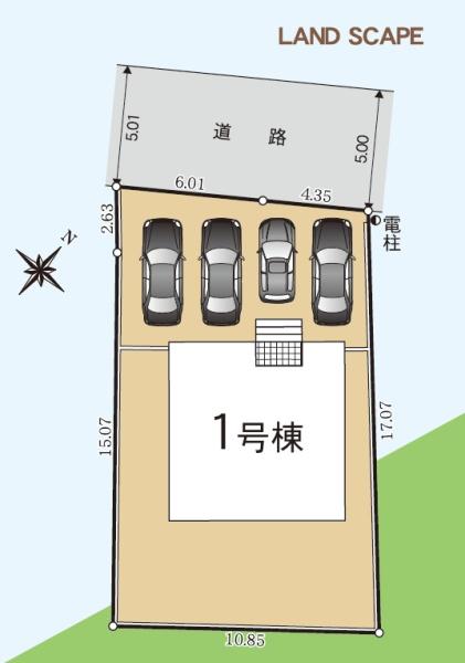吉田町住吉第13期新築全1棟　1号棟