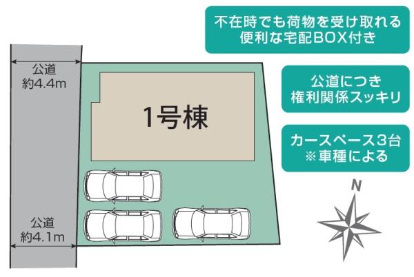 藤枝市高岡4丁目新築全１棟　1号棟