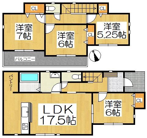 西尾市中畑町宮東22番　C号棟
