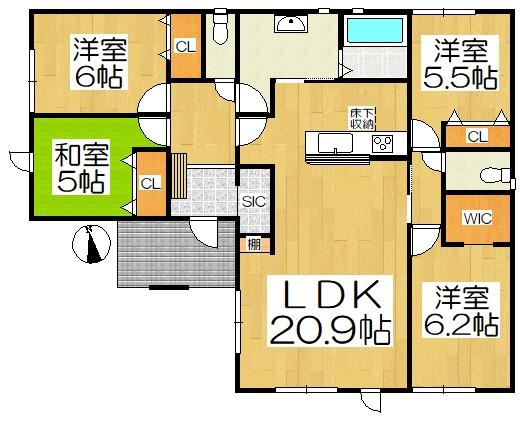 西尾市一色町一色　1期　2号棟