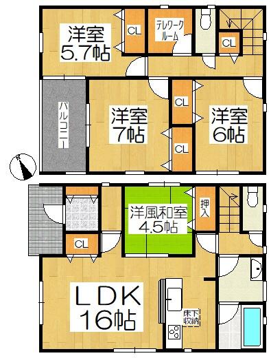 西尾市一色町野田　第4　1号棟