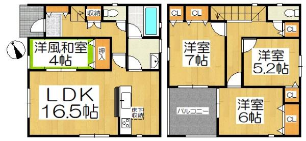 西尾市一色町野田　第4　2号棟