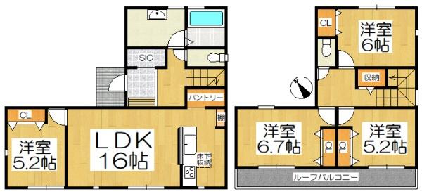 西尾市一色町生田　01期　1号棟