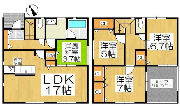 西尾市一色町松木島　第9　5号棟