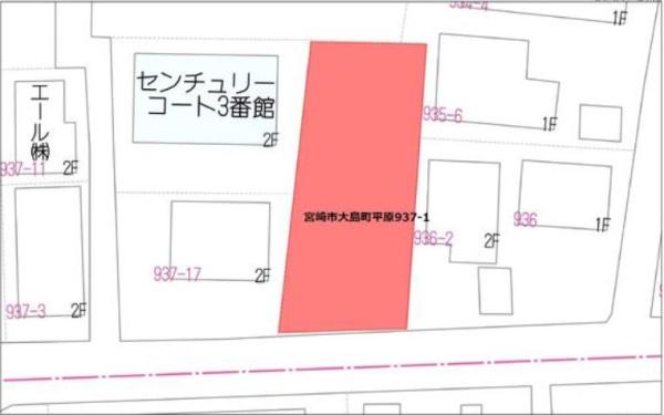 宮崎市大島町平原の土地