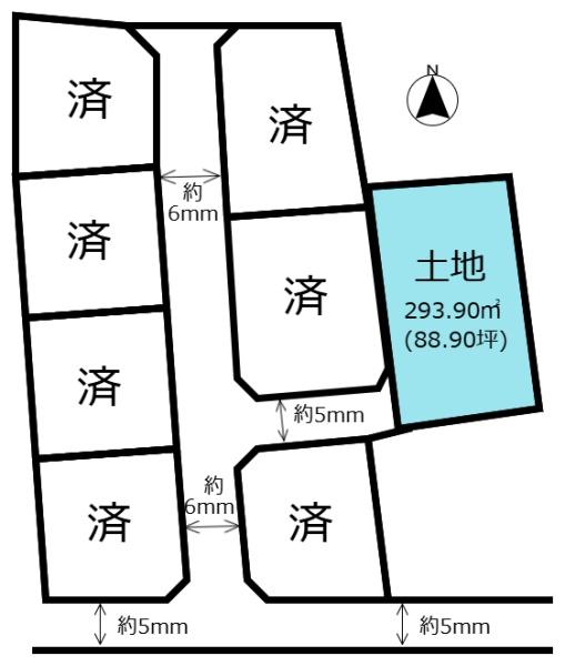 宮崎市下北方町塚原の土地