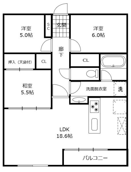サーパス大橋平和台通