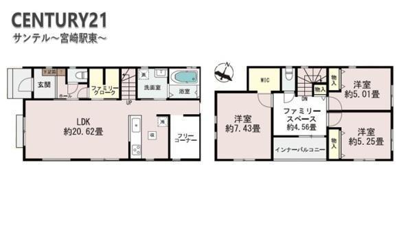 宮崎市大坪東新築戸建　Ｂ号棟