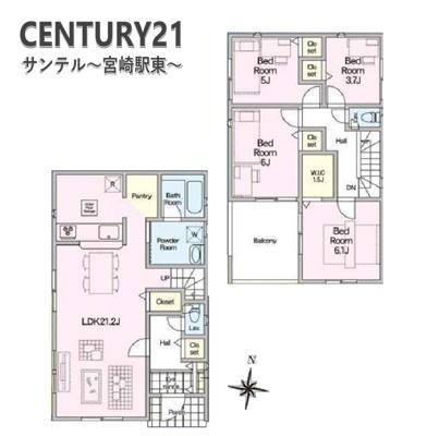 宮崎市島之内新築戸建　第12-1号棟