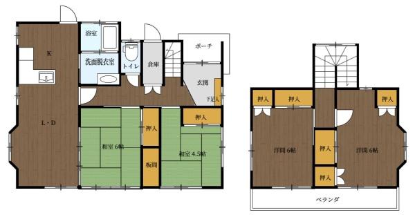 宮崎市生目台東4丁目の中古一戸建て(間取り)
