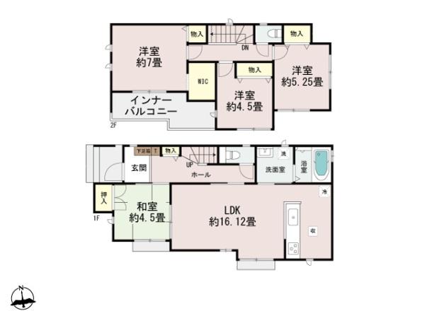 宮崎市稗原新築戸建B号棟(間取り)