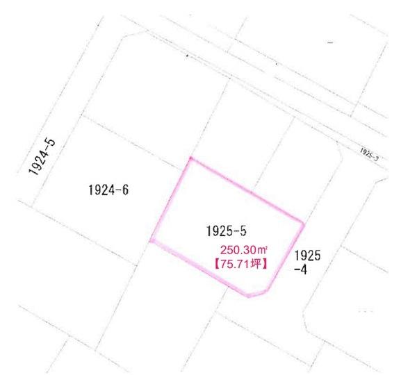 宮崎市佐土原町下那珂の土地(全体区画図)