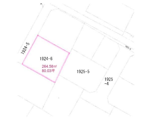 宮崎市佐土原町下那珂の土地(全体区画図)