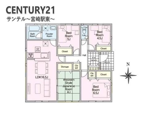 宮崎市本郷南方新築戸建　第6-1号棟