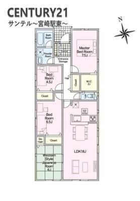 都城市簑原町新築戸建第2-1号棟