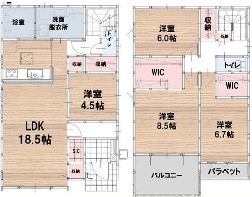 下北方町上田々1期　1号棟