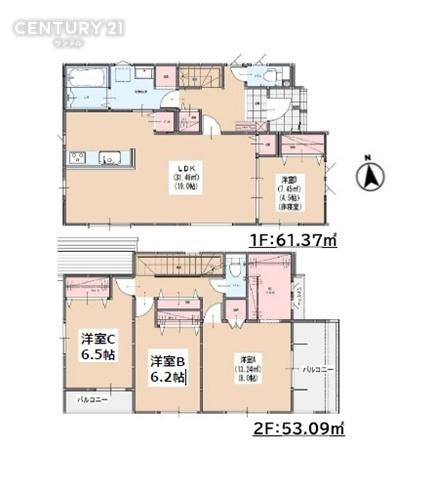 宮崎市月見ヶ丘2丁目1期　1号棟