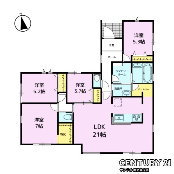 姶良市東餅田新築平屋第1-3号棟